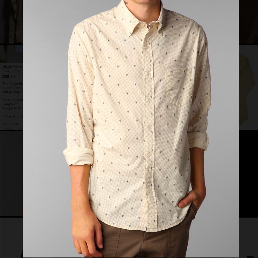 Urban outfitters vintage cream shirt